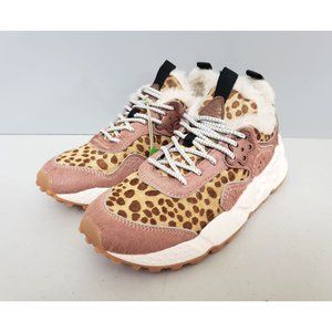 Flower Mountain Kotetsu Sneakers Pink Pony Hair Print